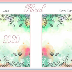 Capa e Contracapa Floral - Arquivo Digital
