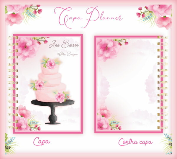 Capa Planner Confeitaria - Arq. Digital
