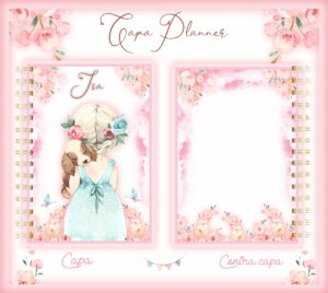 Capa Planner Menina - Arq. Digital