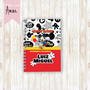 Capa Vacinação Menino Mickey 2 - Arquivo Digital