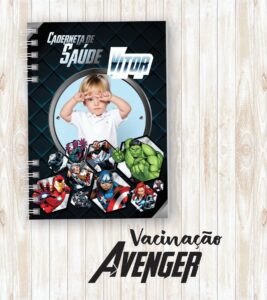 Capa Vacinação Menino Vingadores