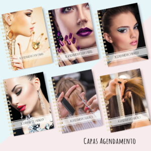 Capas Agendamentos Salão Estética e Pet - Arq. Digital 11 Capas Agendamentos Salão Estética e Pet - Arq. Digital