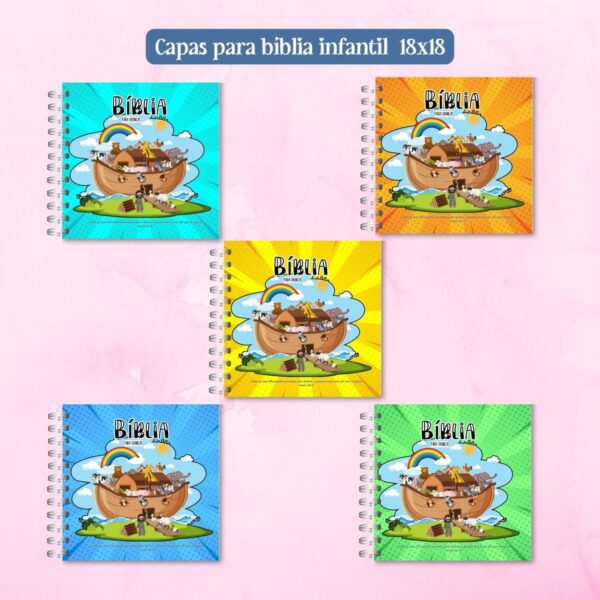 Capas Bíblia Infantil A5 e 18x18