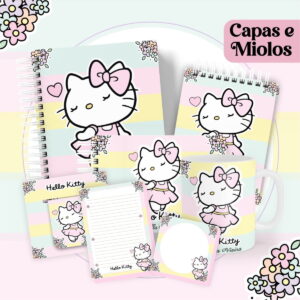 Capas e Miolos Hello Kitty - Arquivo Digital 7 Capas e Miolos Hello Kitty - Arquivo Digital