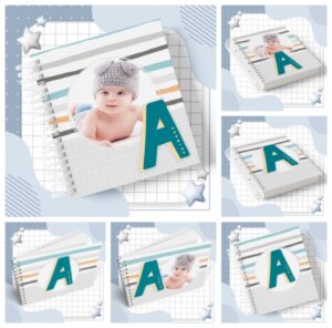 Capas Encadernação Alfabeto Menino