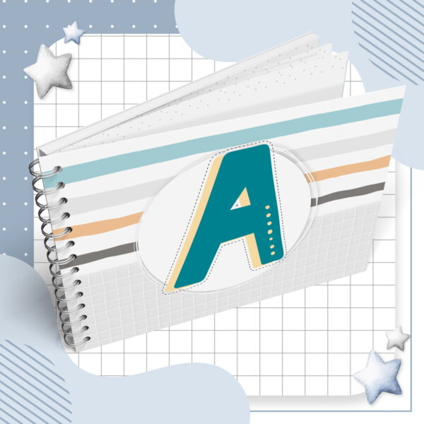 Capas Encadernação Alfabeto Menino