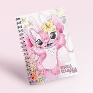Capas Encadernação Stitch e Angel