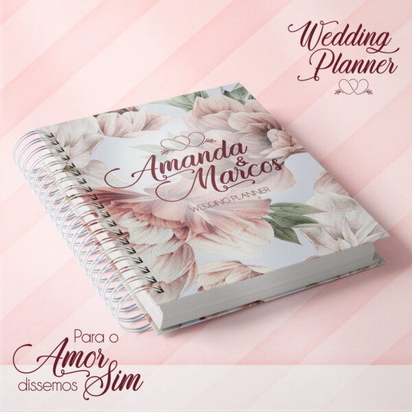 Capas Florais Planner Noiva
