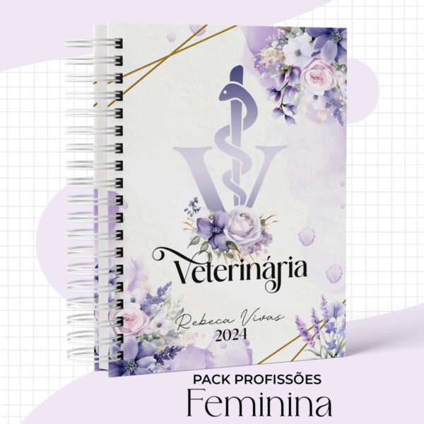 Capas Profissões Feminina Lilás