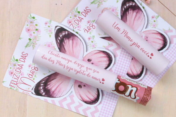 Card Baton Chocolate Dia das Mães