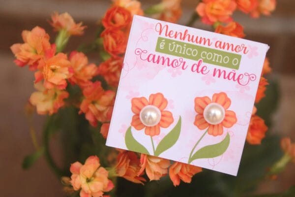 Card Brincos Flor Dia Das Maes 2