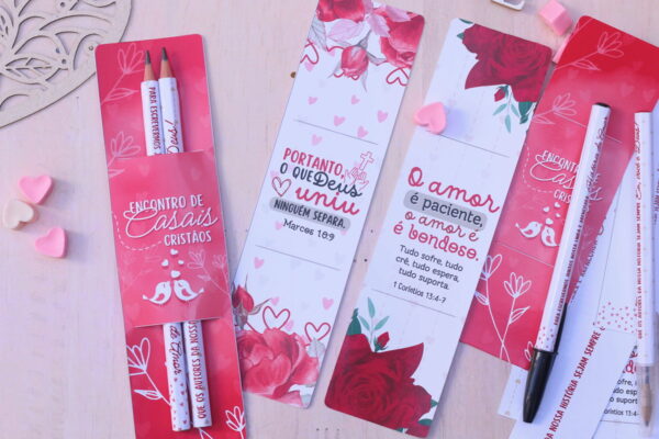Card Caneta e Lápis Dia dos Namorados
