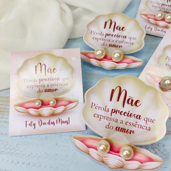Card Concha Brincos Dia das Mães