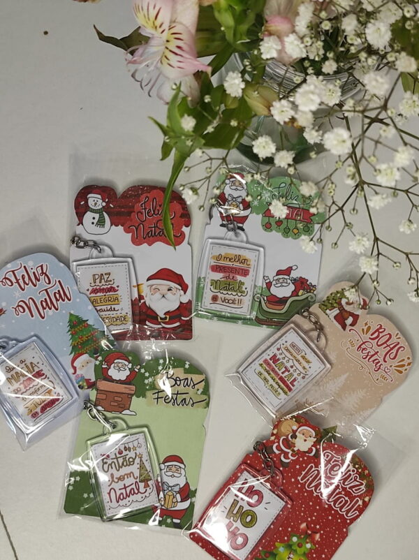 Card e Adesivo Chaveiro Natal