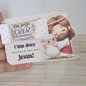 Card e Balinha Páscoa Religioso - Arquivo Digital