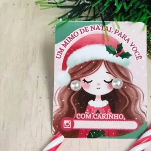 Card Retangular Brinco Natal - Pdf, Png e Canva