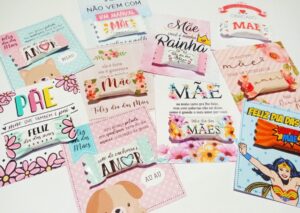 Cards e Balinhas Dia das Mães