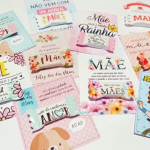 Cards e Balinhas Dia das Mães