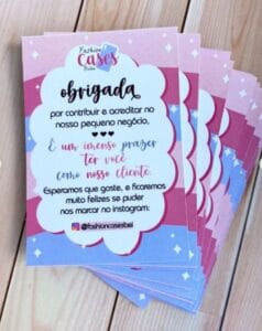 Cartão de Agradecimento Cliente
