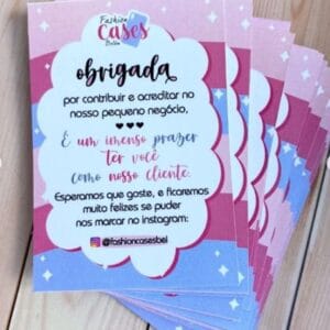 Cartão de Agradecimento Cliente