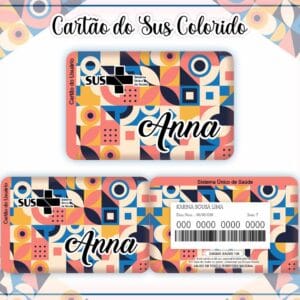 Cartão Personalizado SUS Adulto Feminino