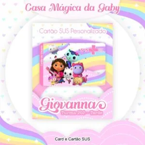 Cartão Sus a Casa Mágica da Gabby 19 Cartão Sus a Casa Mágica da Gabby