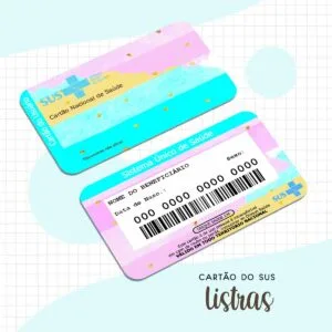 Cartão Sus Adulto Listras Feminino 29 Cartão Sus Adulto Listras Feminino