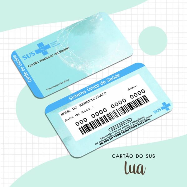Cartão Sus Adulto Lua