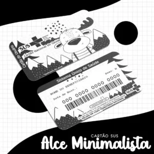 Cartão Sus Alce Minimalista 13 Cartão Sus Alce Minimalista