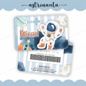 Cartão Sus Astronauta 28 Cartão Sus Astronauta