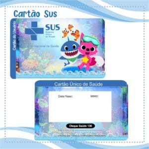 Cartão Sus Baby Shark Menino