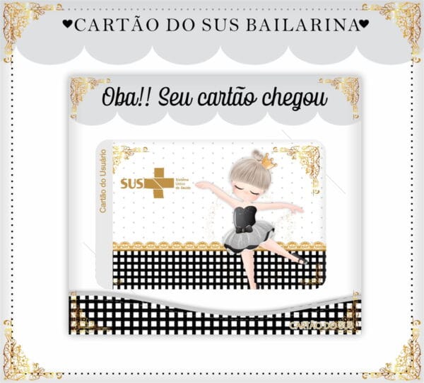Cartão Sus Bailarina Black