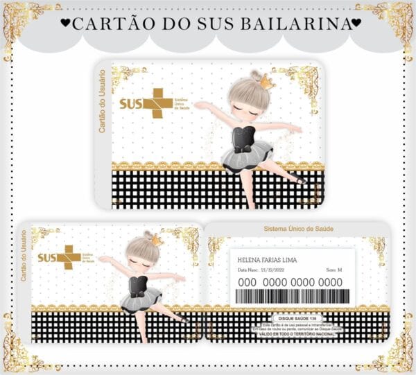 Cartão Sus Bailarina Black