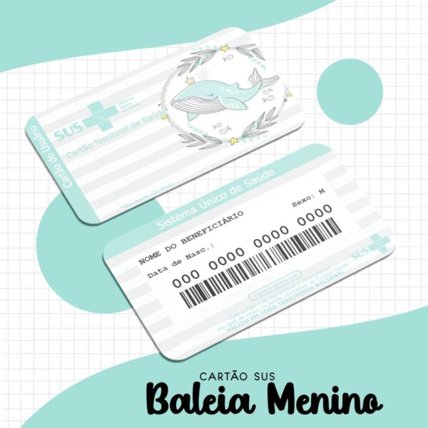 Cartão Sus Baleia Menino