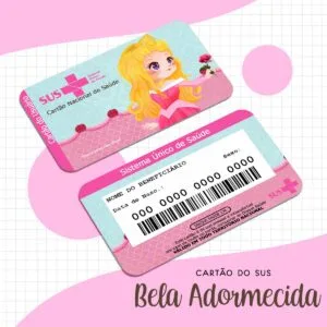 Cartão Sus Bela Adormecida 15 Cartão Sus Bela Adormecida