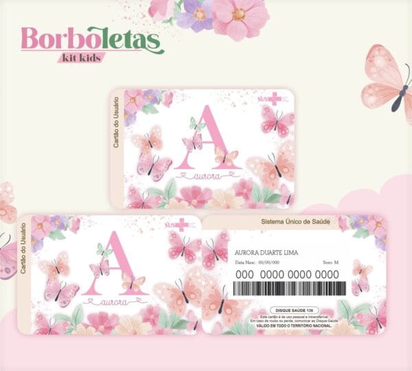 Cartão Sus Borboletas