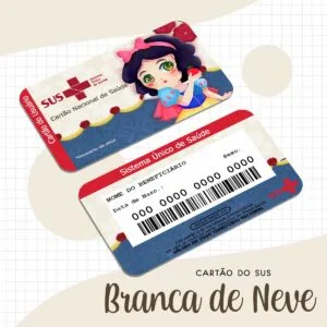 Cartão Sus Branca de Neve 7 Cartão Sus Branca de Neve