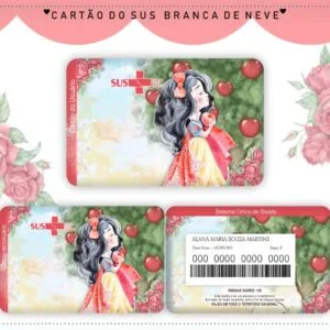 Cartão Sus Branca De Neve Aquarelado 18 Cartão Sus Branca De Neve Aquarelado