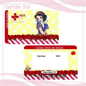 Cartão Sus Branca de Neve Menina 5 Cartão Sus Branca de Neve Menina