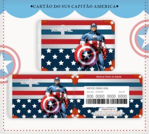 Cartão Sus Capitão América