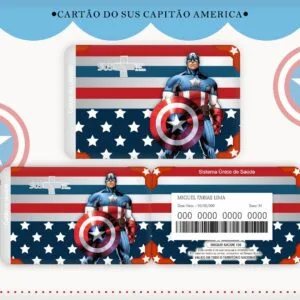Cartão Sus Capitão América 35 Cartão Sus Capitão América