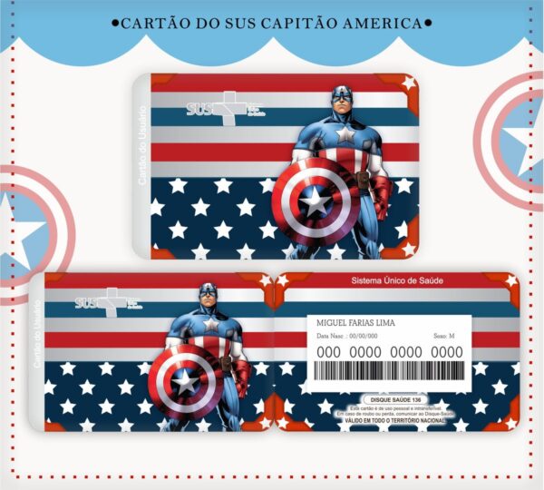 Cartão Sus Capitão América