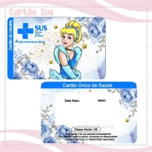 Cartão Sus Cinderela Menina 20 Cartão Sus Cinderela Menina