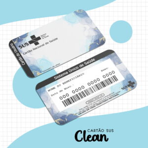 Cartão Sus Clean Azul - Arquivo Digital 13 Cartão Sus Clean Azul - Arquivo Digital