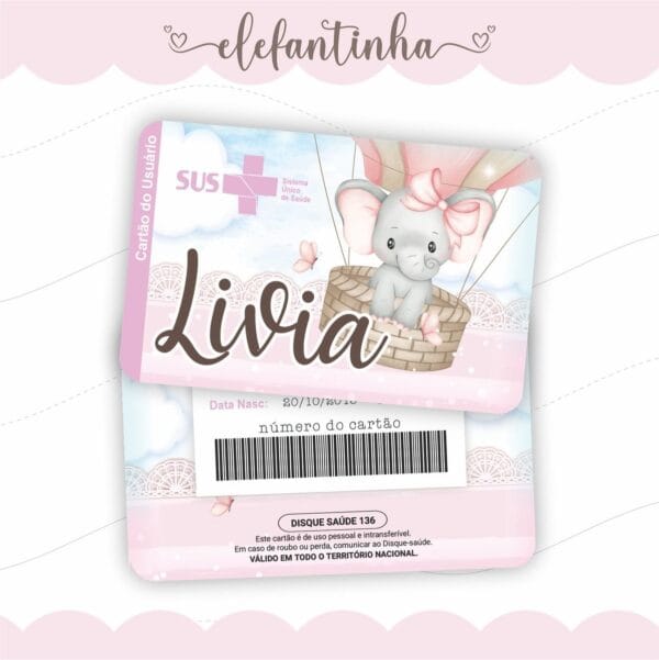Cartão Sus Elefantinha