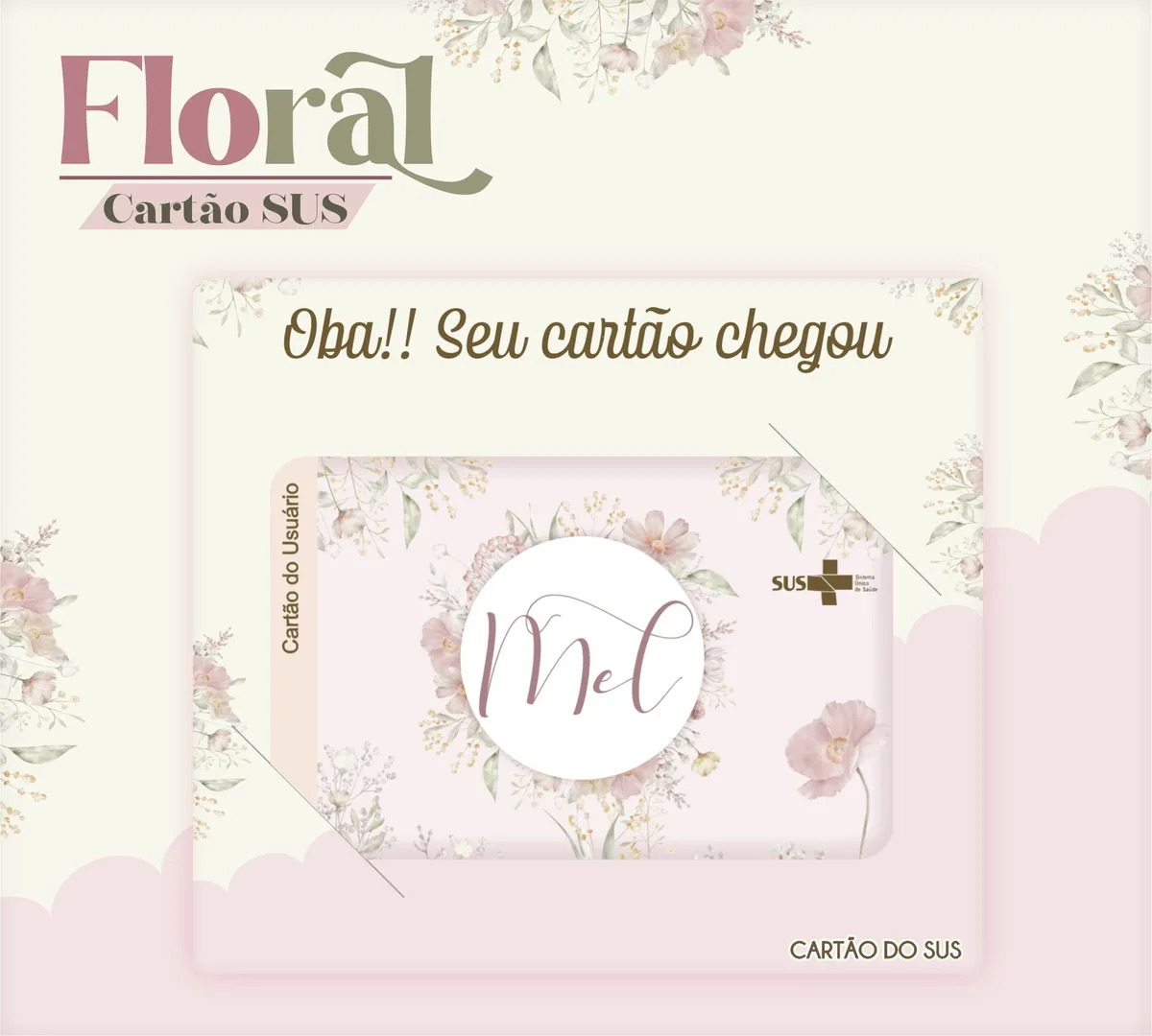Cartão Sus Floral Flores 2 Cartão Sus Floral Flores