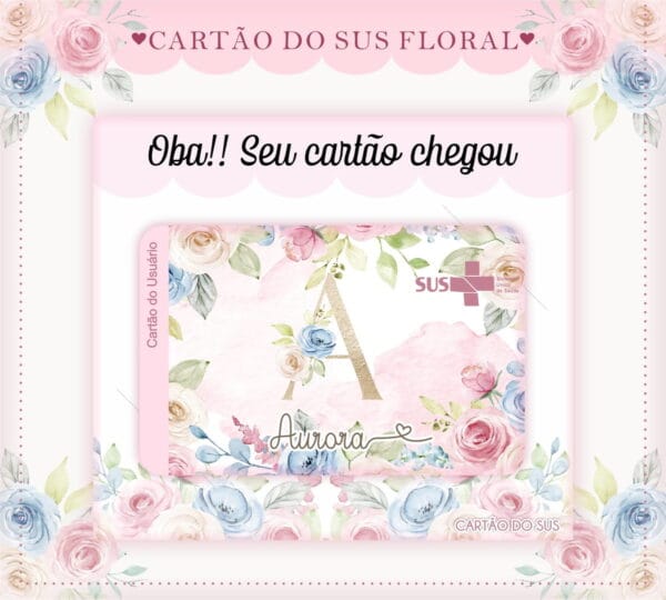Cartão Sus Floral Rosinha
