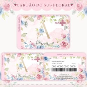 Cartão Sus Floral Rosinha
