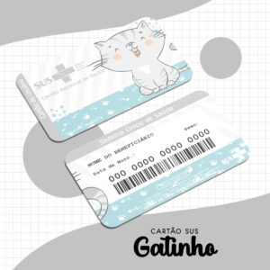Cartão Sus Gatinho Menino - Arquivo Digital 19 Cartão Sus Gatinho Menino - Arquivo Digital