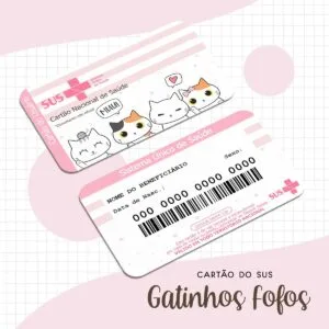 Cartão Sus Gatinhos Fofos